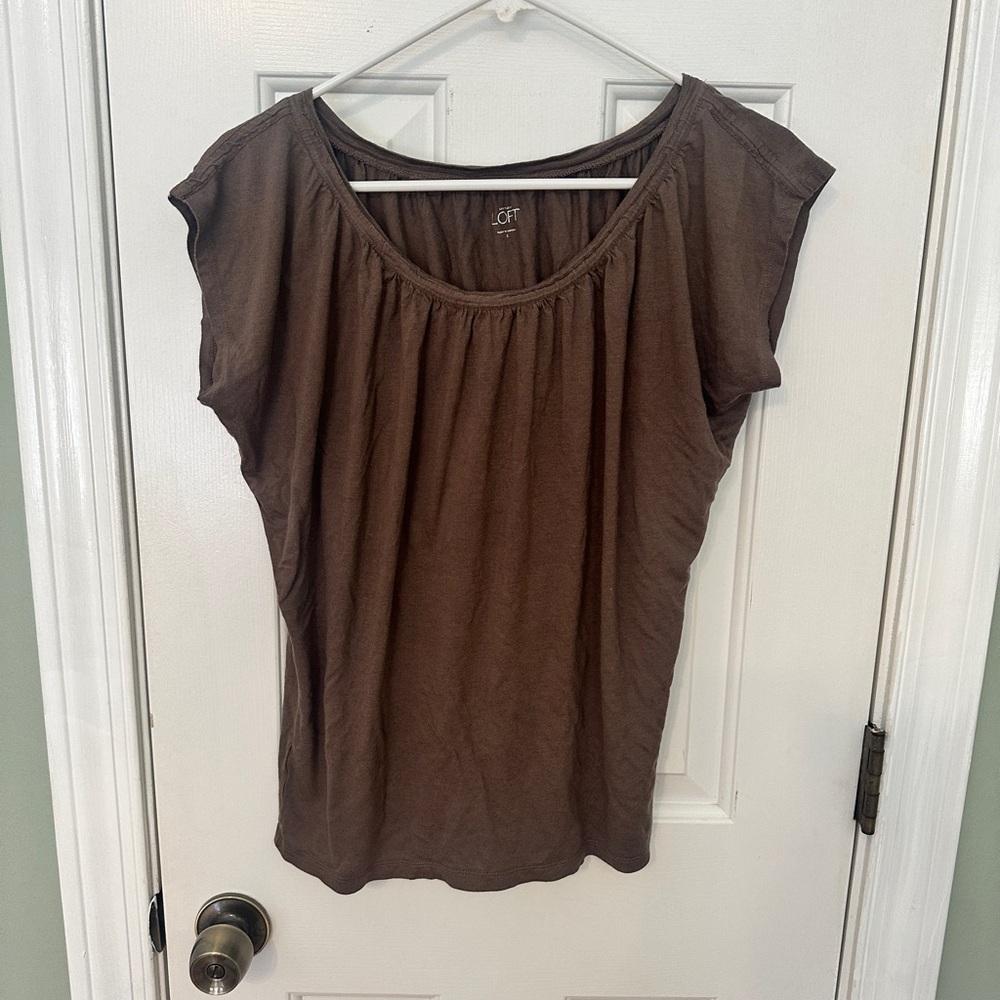 LOFT Chocolate Brown Women's Blouse